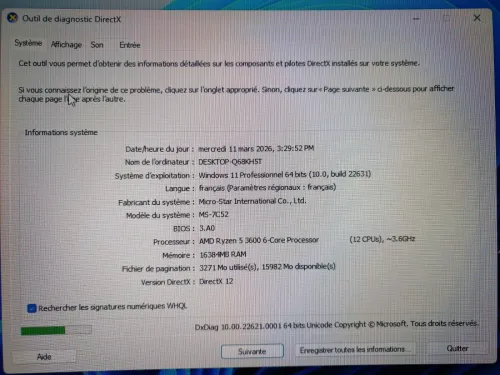 PC Gamer Ryzen 5 3600 / GTX 1660 Super / 16GB RAM / SSD + HDD / Boîtier et Alimentation neuve