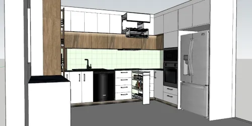 Cuisine équipée sur mesure avec 3D