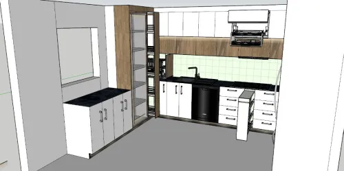 Cuisines modernes et dressing + conception 3D