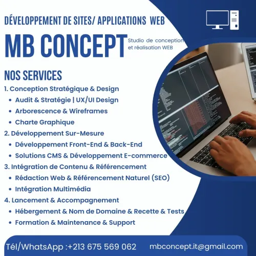 Créez des sites Web & Application modernes et professionnels avec un service rapide et fiable.