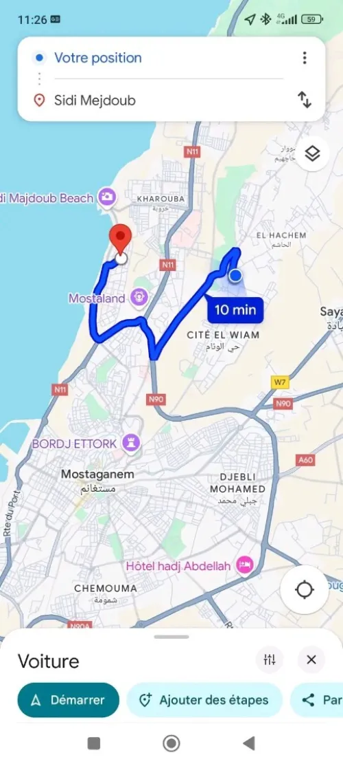 Location Appartement F3 Mostaganem Mostaganem