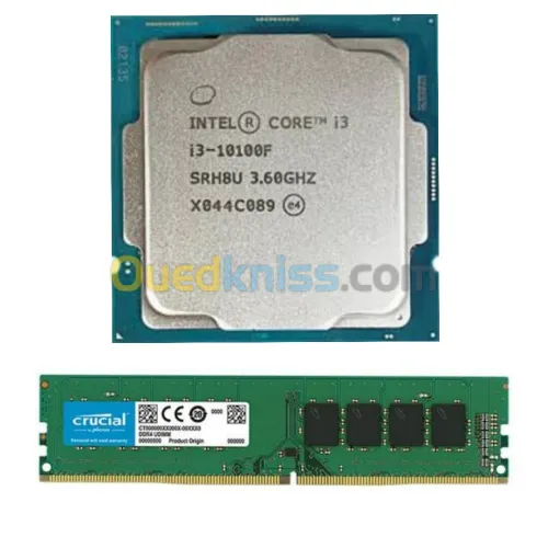 intel i3 10100f + 8GB Crucial DDR4 2666Mhz