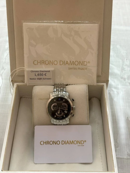 Montre Chrono Diamond Swis made