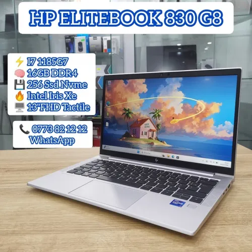 HP EliteBook 830 G8 | i7-1185G7 | 16GB RAM | 256GB SSD | 13.3" Tactile | Très Bon État