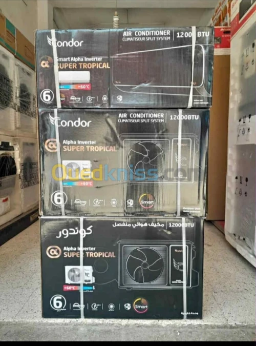 Climatiseur condor tropical inventer 9_12_18_24 BTU 