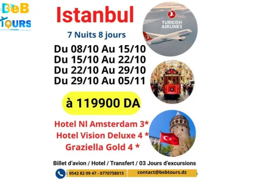 Voyage organiser Istanbul