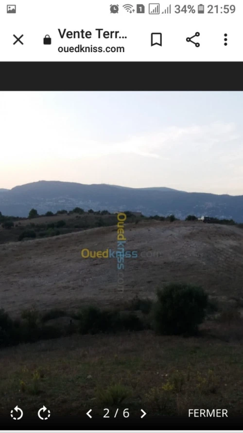 Vente Terrain Agricole Béjaïa Seddouk