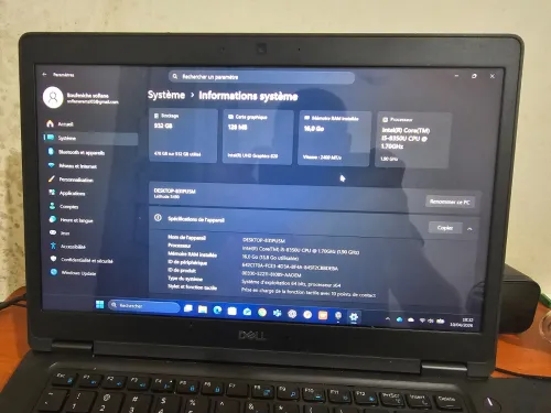 Pc portable Dell Latitude 5490 + accessoires