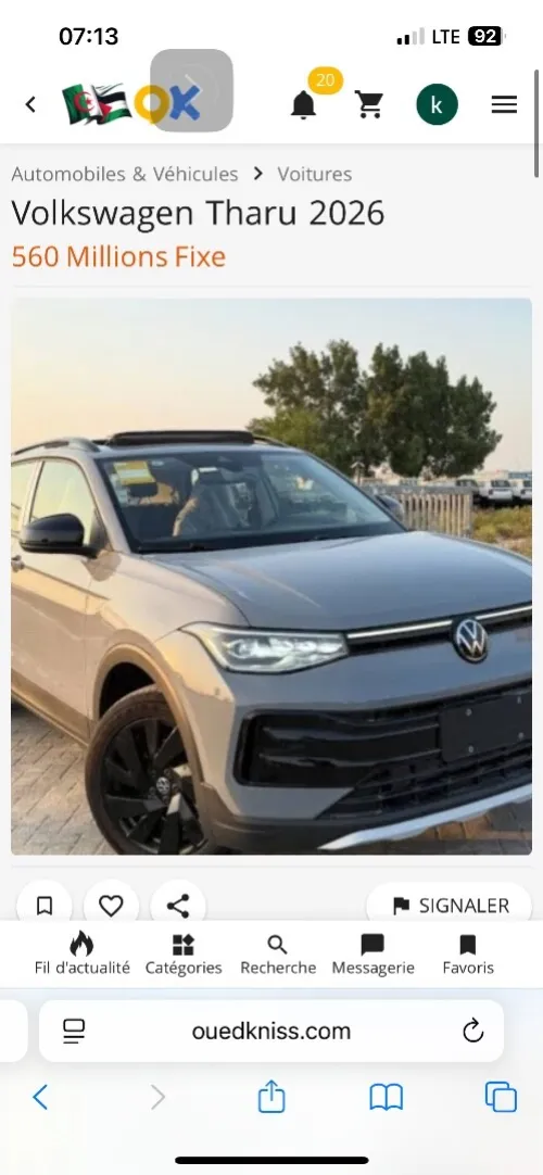 Volkswagen THARU 2026 XR full option avec TURBO