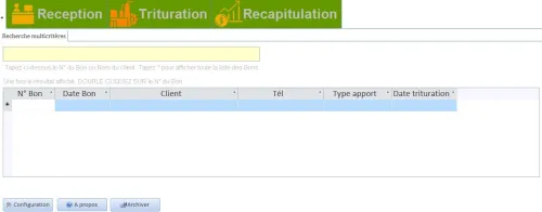 Logiciel de gestion de huilerie