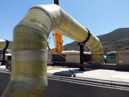 Reparation et fabrication des tube en prv et appareillage en prv 