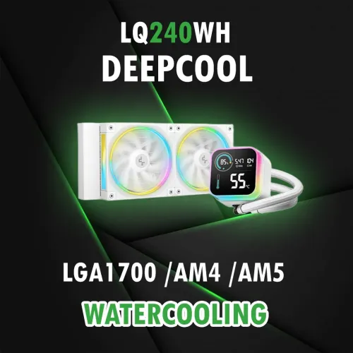 DEEPCOOL LQ240 WH / WATERCOOLING / LGA1700 / AM4 / AM5