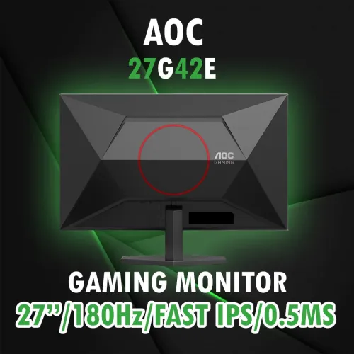 AOC 27G42E / GAMING MONITOR / 180Hz / FAST IPS / 0.5MS / 27"