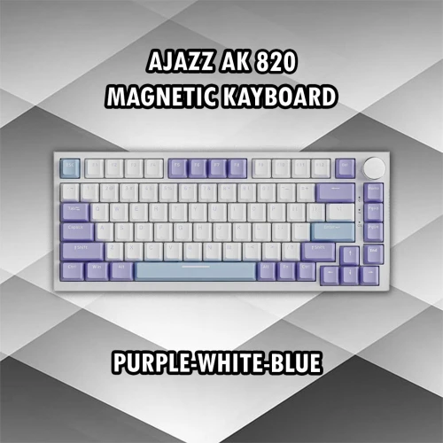 AJAZZ AK820 MAX HE / MAGNETIC KEYBOARD / (PURPLE-WHITE-BLUE) /