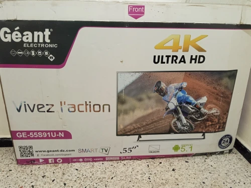 Tv Géant smart tv Android 4k 55 pouces