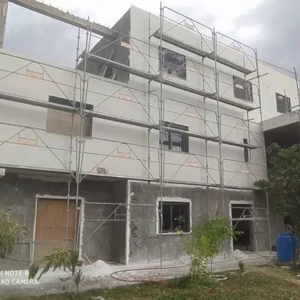 Peinture du Façade en monocouche 
