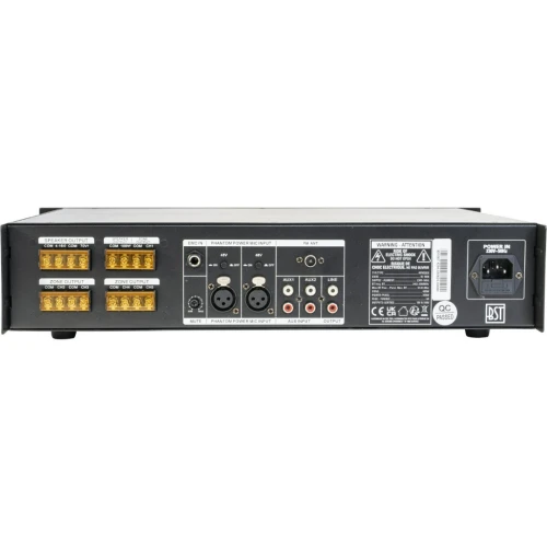 AMPLIFICATEUR-MIXAGE PA A 5 ZONES 350W AVEC USB, BLUETOOTH, FM & TELECOMMANDE