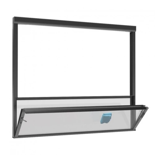 Baie vitrée en guillotine électrique 