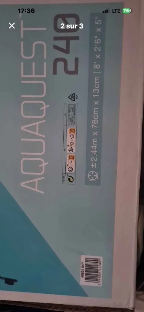 Paddle intex 240