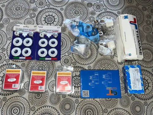 Vente Chaudière + radiateurs + sèche serviette + accessoires