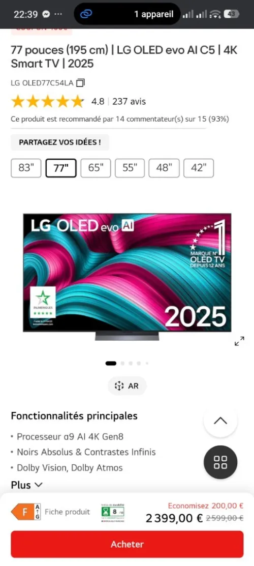 OLED77C54LA
