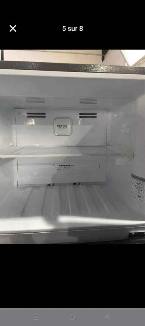 Réfrigérateurs HISENSE Combiné 408 Litres No Frost Inverter 1 Tiroirs 4 Etageres Largeur 80 Cm Hauteur 183.5 Cm Avec Dégivrage automatique Avec Congélation rapide