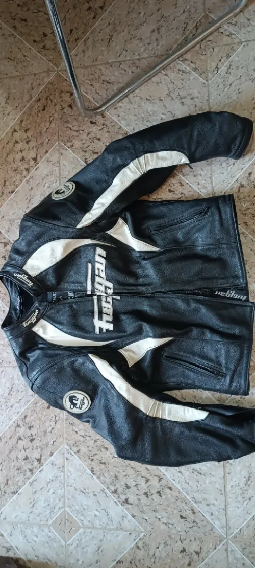Veste cuir moto blouson ensemble 