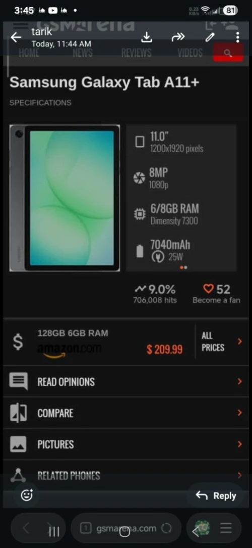 Samsung A11+