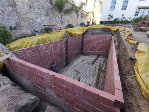Travaux de réalisation des bâches à eaux