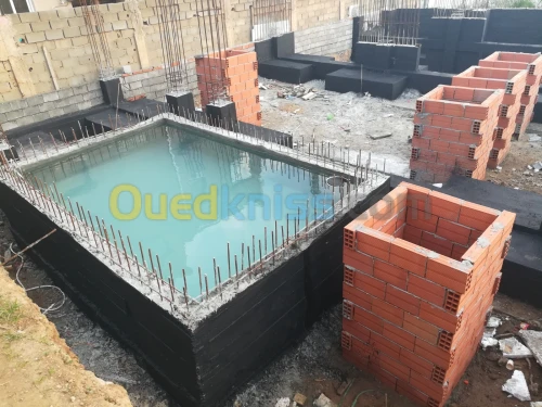 Travaux de réalisation des bâches à eaux