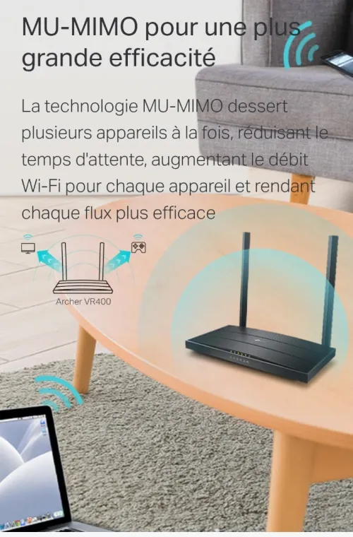 MODEM TP-Link ROUTEUR WI-FI ARCHER VR400 V3