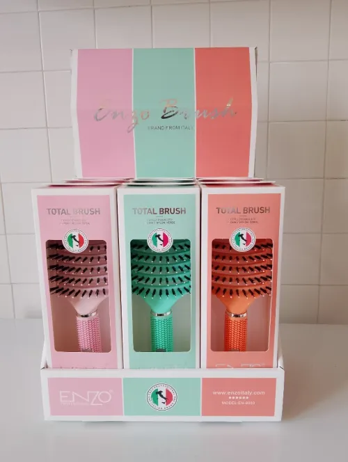 Brosse à cheveux ENZO démêlante sans douleur 