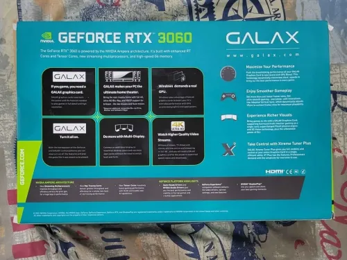 Rtx 3060 12gb ,Max temp 66c , utilisé 
