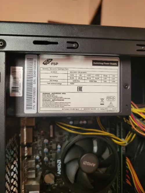 Pc Amd 3400g / 16gb 2666Mhz / 500gb Hdd