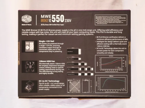 Cooler Master MEW V2 550w Bronze Power Supply (Used)