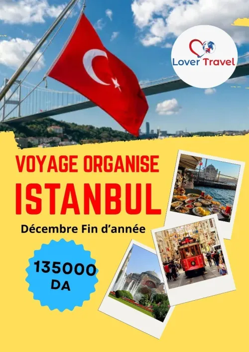 VOYAGE ORGANISE ISTANBUL VACCANCE DHIVER / FIN DANNEE