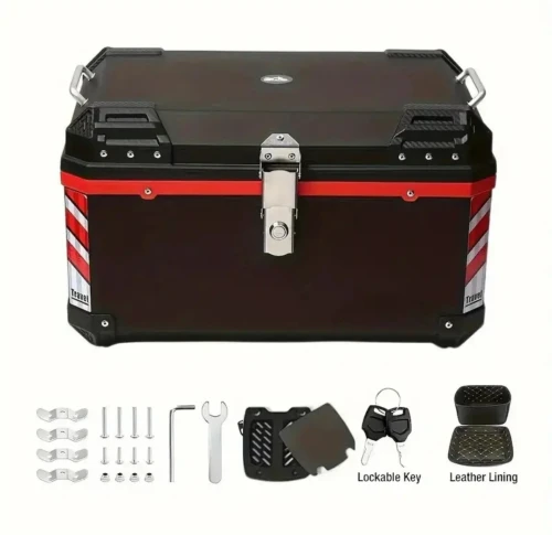Top Case Moto 2XL 68L, Robustesse et Confort Premium