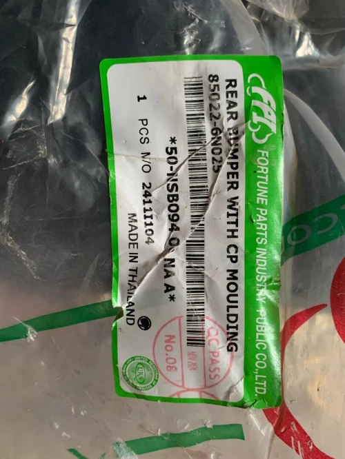 Parchoc arrière sunny N16 Thailand