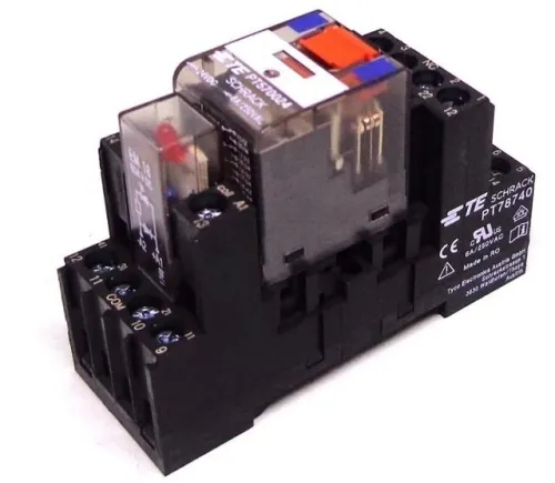 Relais Miniature 14 Broches 4 CO  SCHRACK TE CONNECTIVITY Bobine AC / DC 
