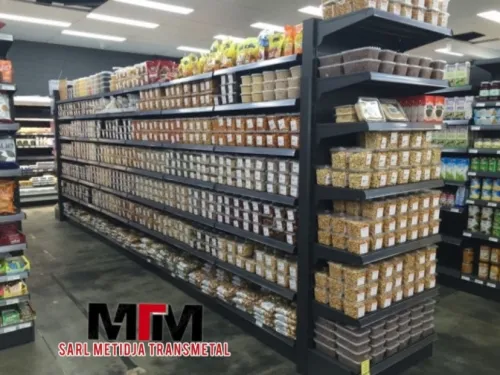 Rayonnage métallique / Rayonnage Supérette / Rayonnage Étagère / Rayonnage Magasin / Rayonnage lourd