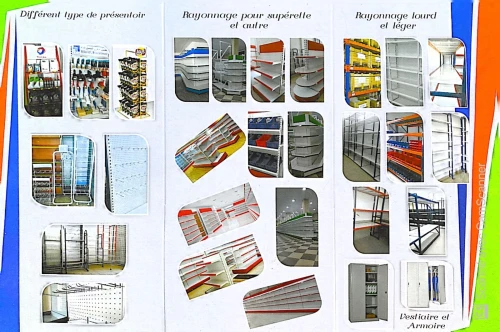 Rayonnage métallique, Étagère en métal, Rayonnage léger, Rayonnage semi lourd 