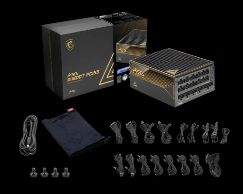 ALIMENTATION MSI MEG Ai1600T PCIE5 1600W TITANIUM FULL MODULAIRE