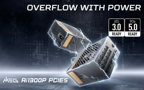 ALIMENTATION MSI MEG Ai1300P PCIE5 1300W PLATINUM FULL MODULAIRE