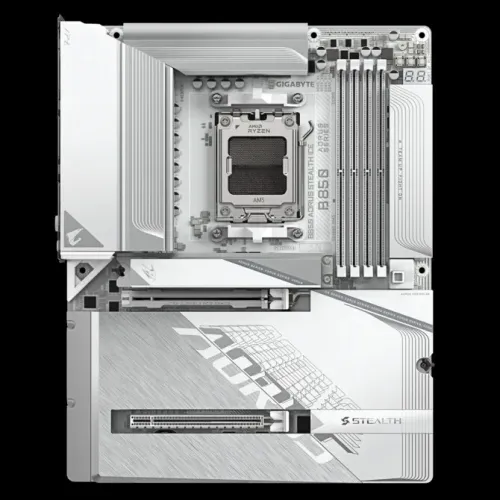 CARTE MERE AORUS B850 STEALTH ICE WIFI 7 (PROJECT ZERO)