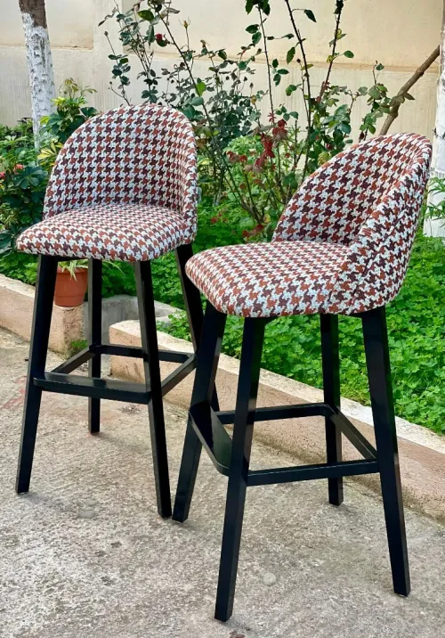 Chaise haute socle en bois hêtre massif
