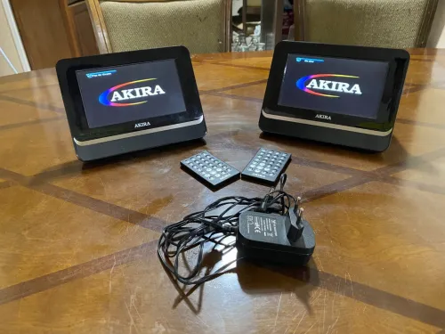 Lecteur DVD portable avec 2 écrans pour Voitures et les voyages