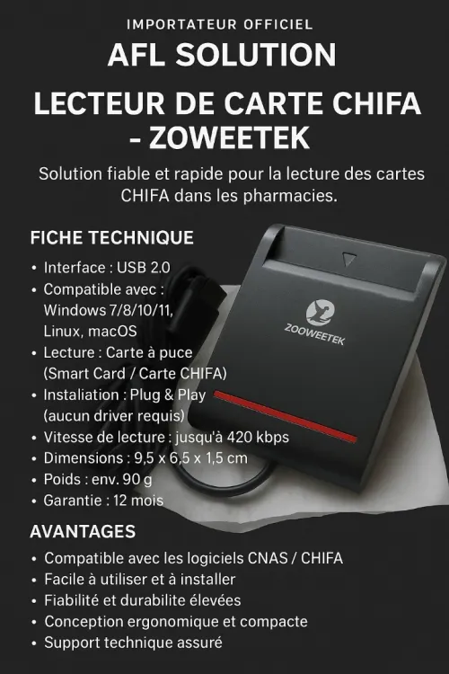 Lecteur carte chifa