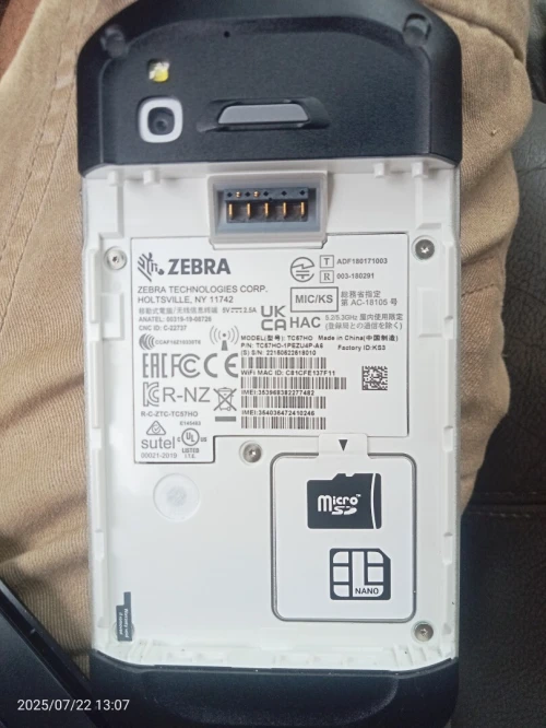 Zebra scanner colis TC 57HO