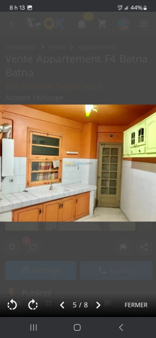 Vente Appartement F4 Batna Batna