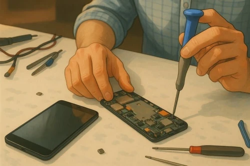 فرصة عمل في محل تصليح هواتف و خدمات مكتبية 